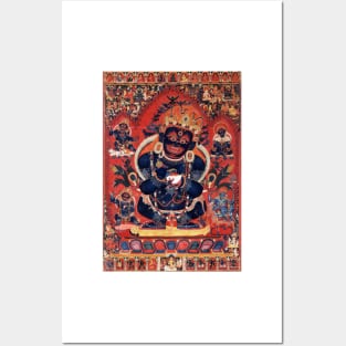 Mahakala Tibetan Buddhist Wrathful Deity Posters and Art